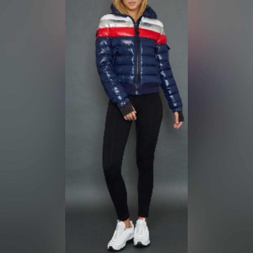 Sam Starburst Striped Down Jacket - image 2